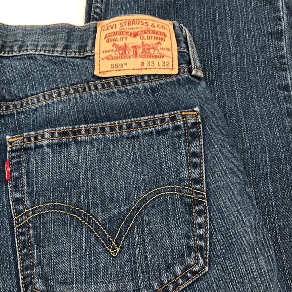 Levi’s 559 Relaxed Straight Jeans W33 L32 - Picture 2 of 4